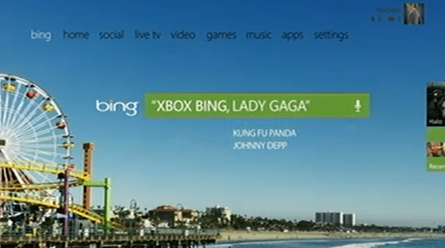 Bing su Xbox 360